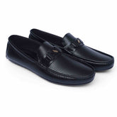 Monza Drive(007) Premium Black Loafer Casual Driving Shoes