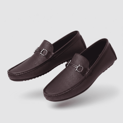 MILANO DRIVE(003)-Luxury Brown Driving Loafer β Medicated Insole | Office & Daily Wear