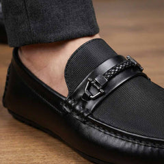 Urban Monaco(006)- Men’s Black Casual Driving Shoes