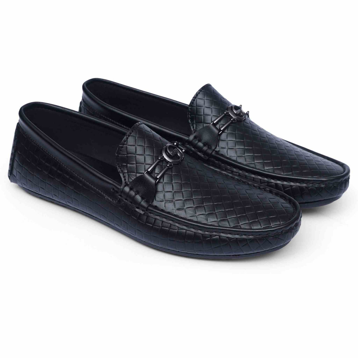 Noir Weave 004 -Executive Comfort Loafer for Men – Black | Premium Office & Daily Wear