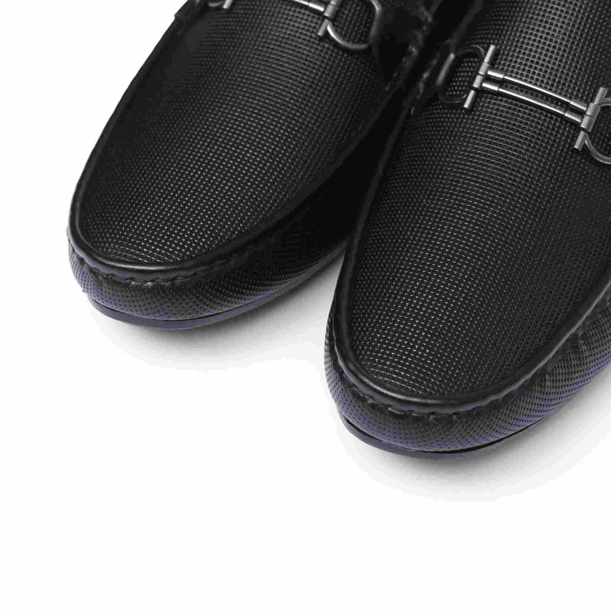 MILANO DRIVE(003)-Luxury Black Driving Loafer – Medicated Insole | Office & Daily Wear