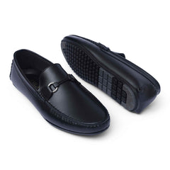 RAVEN FLEX(002) – Black Comfort Driving Shoe for Men | Ultra-Soft Medicated Insole