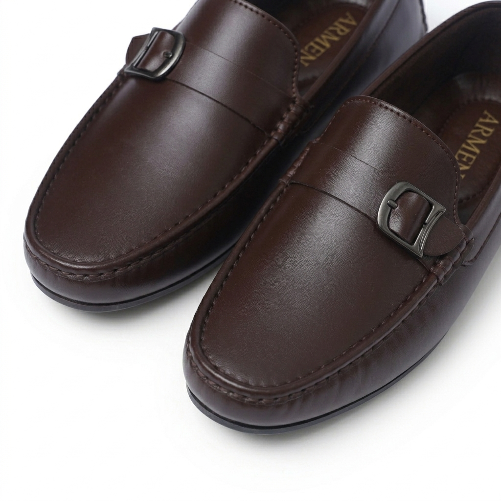 NOX DRIVE(001) – BROWN | Medicated Insole & Rubber Sole
