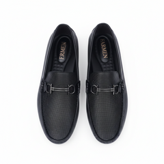 MILANO DRIVE(003)-Luxury Black Driving Loafer – Medicated Insole | Office & Daily Wear