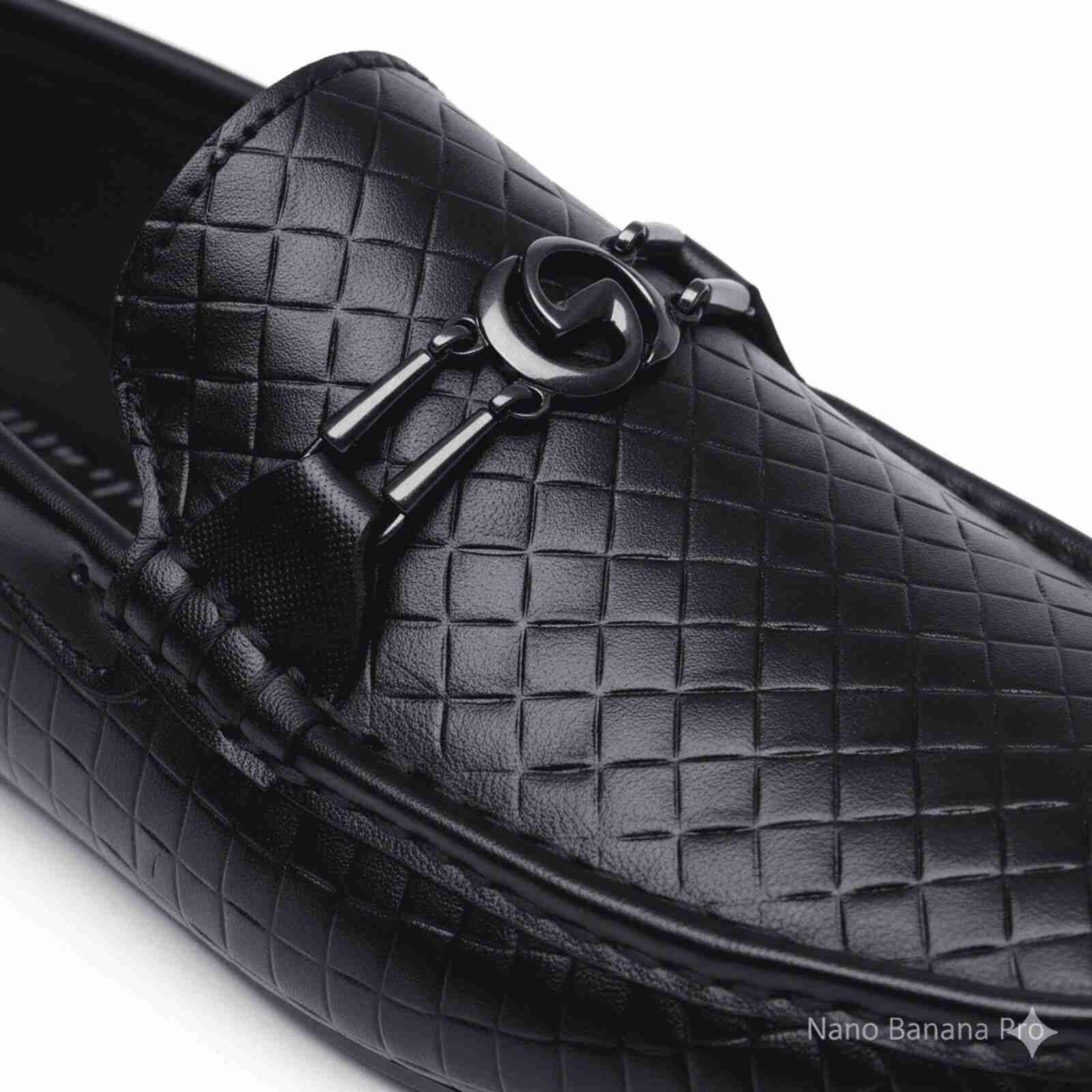 Noir Weave 004 -Executive Comfort Loafer for Men – Black | Premium Office & Daily Wear