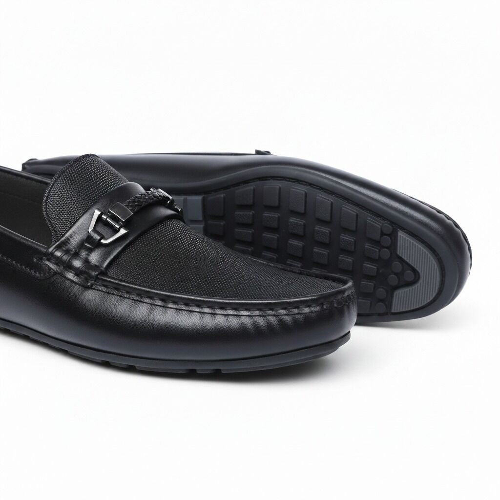 Urban Monaco(006)- Men’s Black Casual Driving Shoes